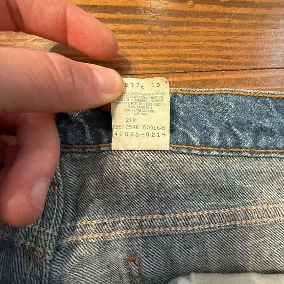 Vtg Levi's 550 Jeans Mens 36x30 Relaxed Fit Tapered Leg 5-Pocket Denim Blue 90s - Picture 3 of 8